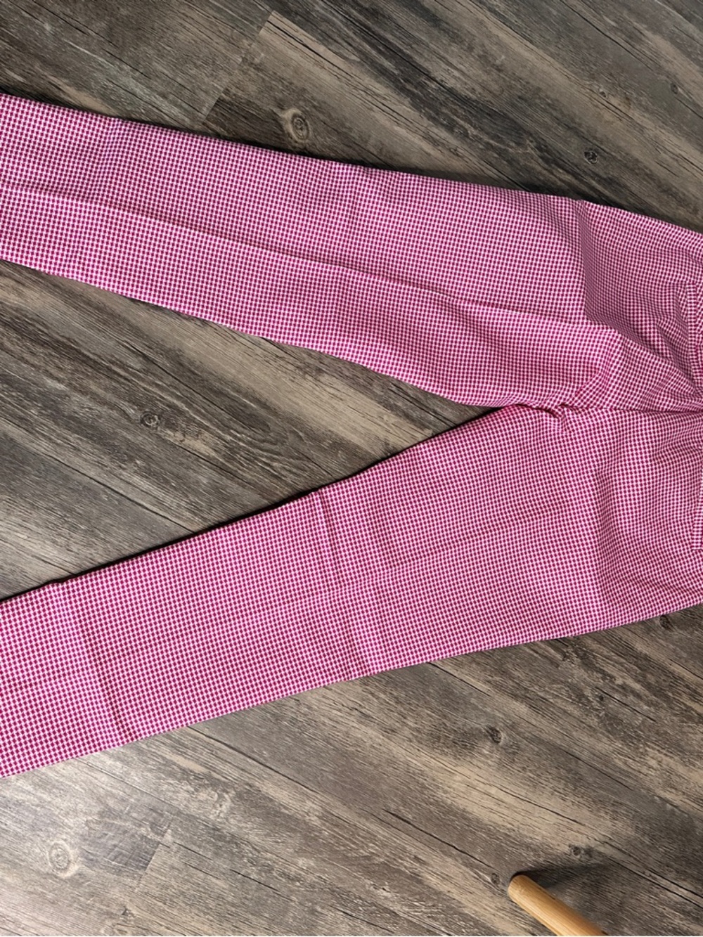 Michael Kors Pink Gingham Cropped Pants